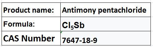 Antimony Pentachloride - Colorless Oil, Cl5Sb, CAS 7647-18-9 | Corrosive, High Purity 99.9%, Chemical Reagent, Catalyst, Chlorinating Agent