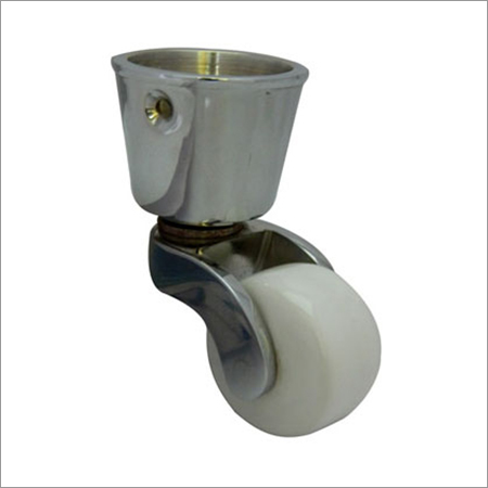Cermic Wheel Chrome Round Cup Caster