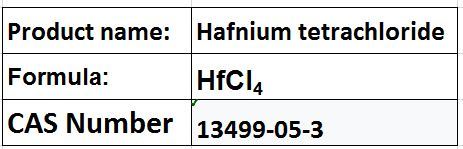 Hafnium tetrachloride