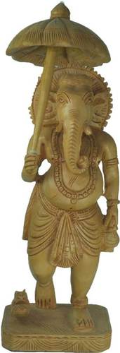 Wooden Beautiful Ganesha Statue