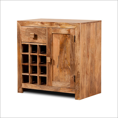 Mango Rough Natural Wine Cabinet Cutout