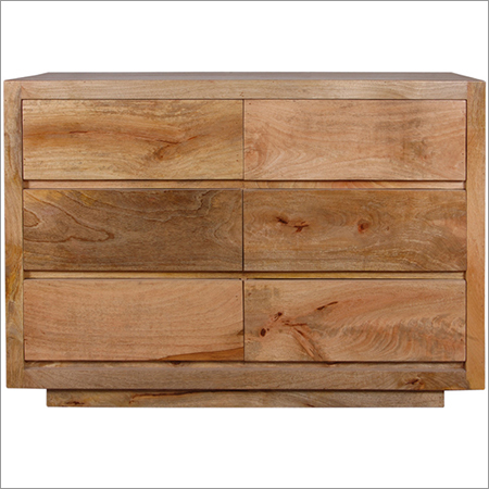 Indian Rough Mango Wood Drawer Chest