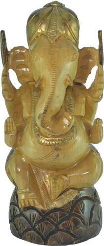 Hindu God Ganesha Beautiful Wooden Statue