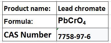 Lead chromate
