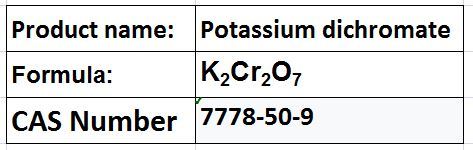 Potassium dichromate