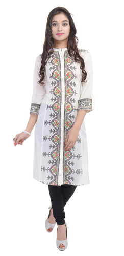 Designer Printed Cotton Kurti Designer Printed Cotton Kurti