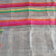Ethnic Block Printed Saree (Pure Mulberry Silk)