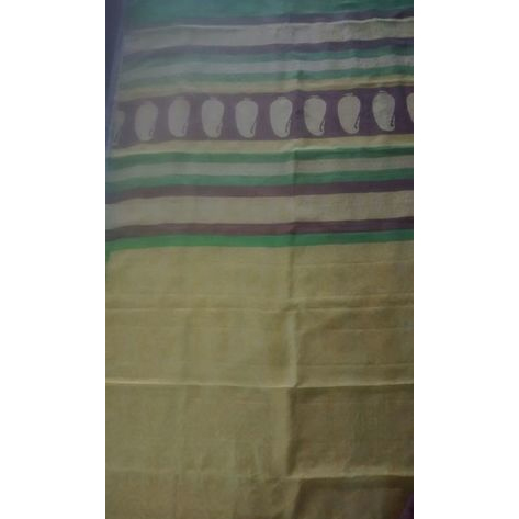 Ethnic Block Printed Saree (Pure Mulberry Silk)