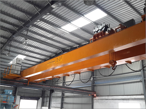 Girder Crane Hoist - Double Girder, Load Capacity Up to 200 Ton, Span Up to 40 m, Max Height Up to 120 Feet, Yellow Color, Pendant Control, Emergency Stop, Limit Switch, 12 Months Warranty