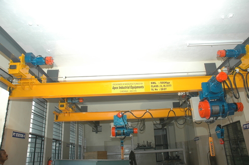 Yellow Single Girder Underslung Crane