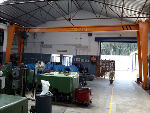 Yellow Single Girder Crane