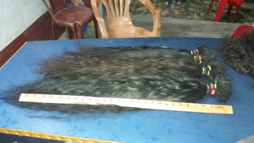 Black Natural Remy Single Drawn Hair