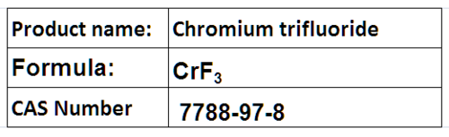 Chromium Trifluoride - Green Crystalline Solid CAS 7788-97-8 Corrosion Inhibitor Textile Mordant