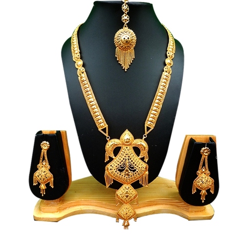 22K Gold Plated Wedding Copper Necklace Set
