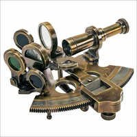 Antique Nautical Brass Sextant