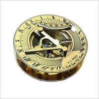 Nautical Brass Round Sundial Compass