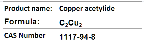 Copper acetylide