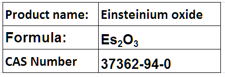 Einsteinium oxide