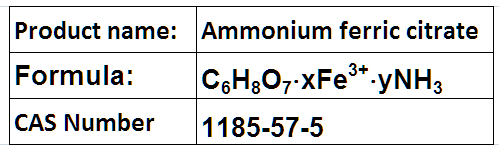 Ammonium ferric citrate