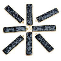 Sterling Silver Snowflake Obsidian Pendant