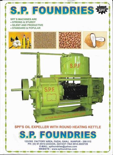 Mustard Seed Oil Expeller - 15 Ton Production Capacity | MS Body Cold & Hot Pressing Machine