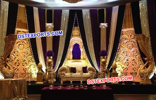 Fiber Rajwada Wedding Stage Set