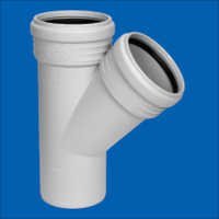 Pvc Single Y Connector - 75-110 Mm Diameter, White Color | Easy To Install, High Strength, Long Service Life