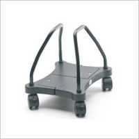 Cpu Trolley (terra) Slim - Metal, Adjustable 75-185mm, Black | Lockable Castors, Easy Mobility, Durable, Stable Base