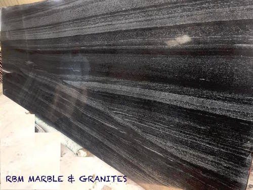 Albeta Black Granite - Polished Slabs, 16mm+ Thickness | Unique Texture, Versatile for Countertops & Bathrooms