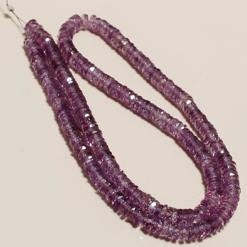 Amethyst Faceted Rondelle