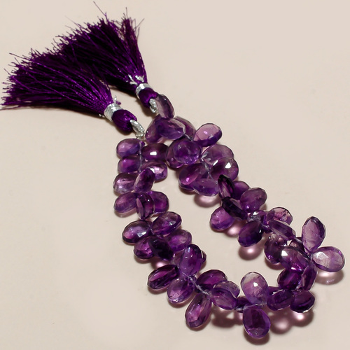 Amethyst Faceted Rondelle
