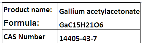 Gallium Acetylacetonate - White, GaC15H21O6, 99.99% Purity | Research Grade, D3 Symmetry, Octahedral Structure