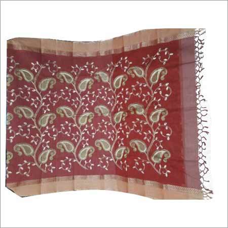 Red Tangail Saree