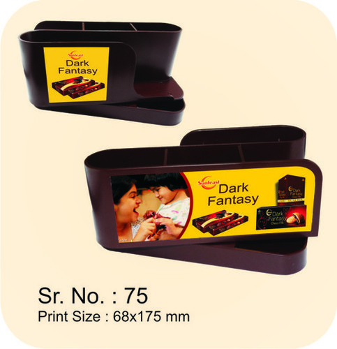 Pen Stand - Plastic Material, 68x75mm Size , Black Color for Corporate Offices