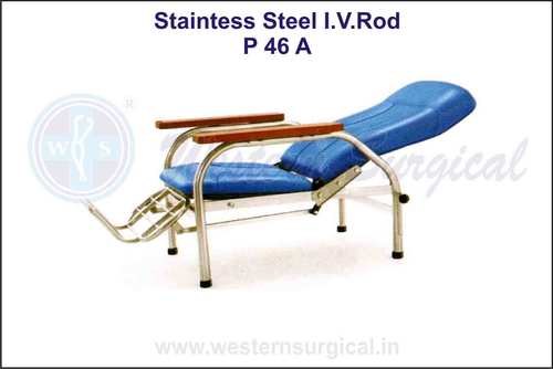 Stainless Steel I.V. Rod Hospital Chair