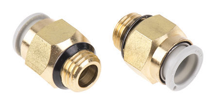 KQ2H10-U02A - Nylon Tube, R(PT) Thread, 10 Bar, -5 to +60°C | Easy Install, Compact, Thread Sealant