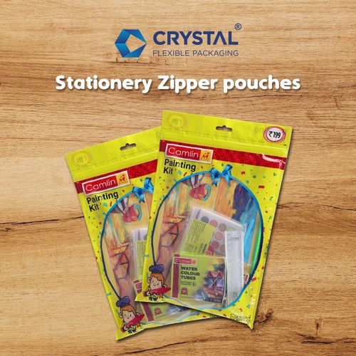 Stationery Packaging Pouch By CRYSTAL CONTAINERS