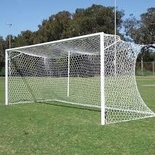 White Football Goal Nets