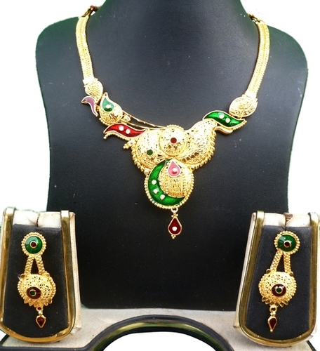 Golden Wedding Copper Gold Plated Necklace