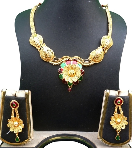 Golden Wedding Copper Gold Plated Necklace