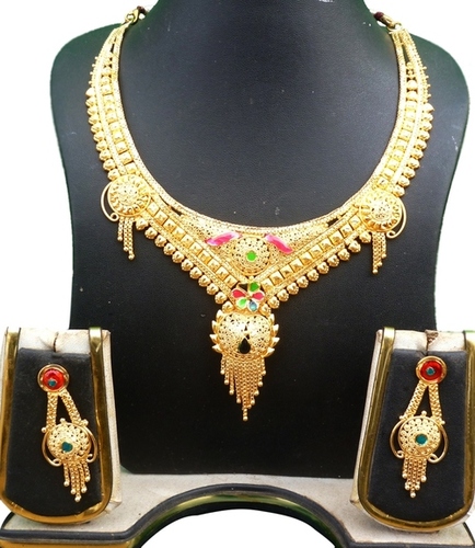 Golden Wedding Copper Gold Plated Necklace