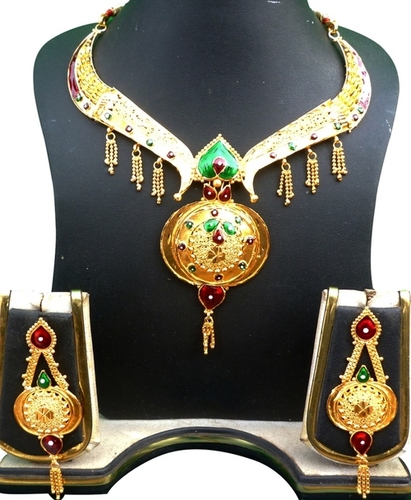 Golden Wedding Copper Gold Plated Necklace