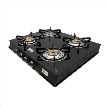 Black Quadra Glass Stove Burner