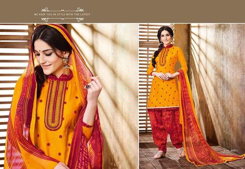 Yellow Patiala Salwar Suit