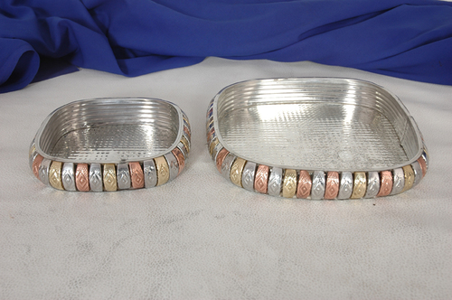 Dates Packing Tray - Metal, Multiple Sizes, Silver | Preserves Freshness, Maintains Quality, Elegant Design