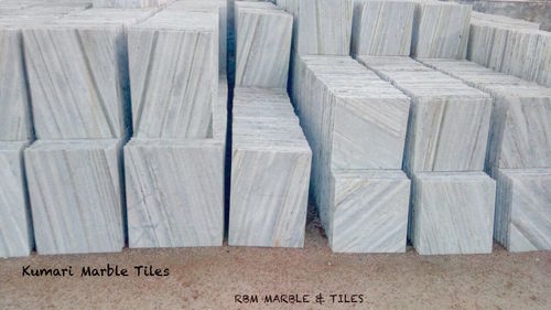 Kumari Marble Tiles - Makrana White Marble Tiles 15mm Thick | Polished Finish, Variety of Sizes (12x12 to 24x21 inches)