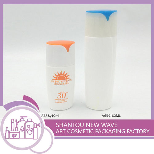 40ml / 60ml Sunscreen Bottle Sunscreen Packaging Body Lotion Packaging