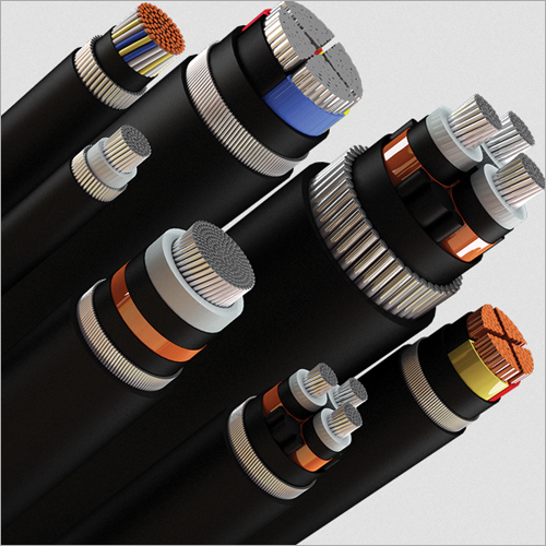 Black Industrial Power Supply Cable