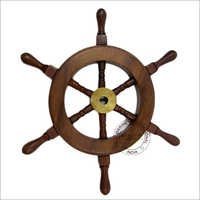 Decorative Wooden Ship Wheel