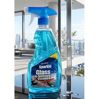 Nuera Sparkle Glass Cleaner - Detergent For Glass, Ideal For Bathroom Use | Streak-free Finish, Effortless Shine, Easy Application
